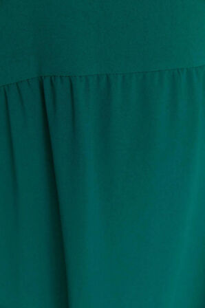 Yeni Rahat Casual Günlük Aerobin Dokuma Bisiklet Yaka Kolsuz Kol Smock Maxi Boy Büyük Beden Elbise