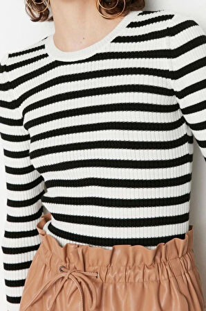 Kadın Moda Şık Regular Bisiklet Yaka Uzun Kol Düz İkili Paket Triko Kazak