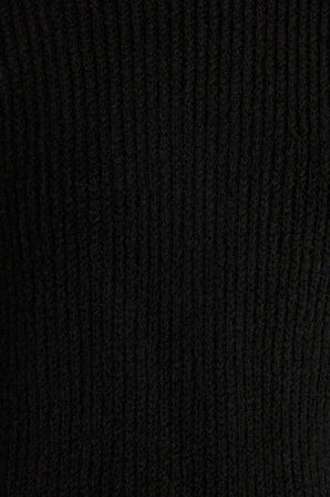 Kadın Moda Regular Bisiklet Yaka Uzun Kol Dokulu Geniş Kalıp Couple Yumuşak Dokulu Basic Triko Kazak