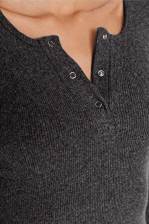 Yeni Slim Casual Günlük Rejenere Kaşkorse Örme Kare Yaka Uzun Kol Bodycone Mini Boy Elbise