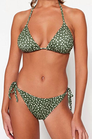Üçgen Bikini Takımı Ayarlanabilir Askılı Çıkarılabilir Pedli Deniz Havuz Plaj Mayo