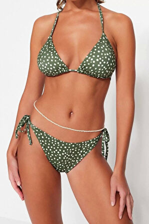 Üçgen Bikini Takımı Ayarlanabilir Askılı Çıkarılabilir Pedli Deniz Havuz Plaj Mayo