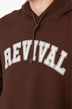 Unisex Moda Şık Oversize Kapüşonlu Standart Kol Regular Geniş Kesim İçi Polar Sıcak Tutan Sweatshirt