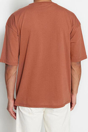 Yeni Sezon Oversize Pamuk Polyester Bisiklet Yaka Kısa Kol Düz Desenli Günlük T-Shirt