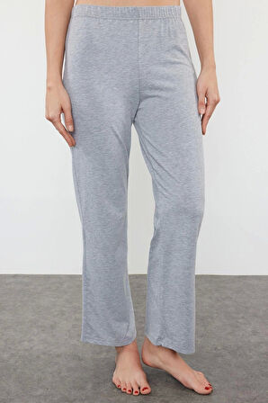 Kadın %100 Pamuk Gömlek Yaka Kısa Kol 100% Pamuk Çiçek Detaylı Örme Pijama Takımı