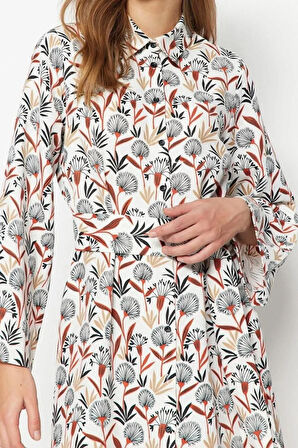 Yeni Regular Günlük Keten Görünümlü Dokuma Bisiklet Yaka Uzun Kol A-Line Maxi Boy Tesettür Elbise