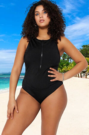 Konforlu Modern Büyük Beden Mayo Yüksek Konfor Plus Size Tam Destek