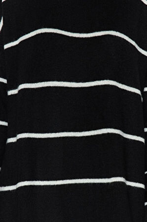 Yeni Oversize Casual Günlük Çift Plaka Triko Balıkçı Yaka Uzun Kol Shift Maxi Boy Elbise