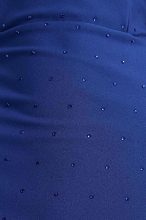 Yeni Fit Mezuniyet Balo Finike Dokuma Straplez Kolsuz Kol Bodycone Midi Boy Elbise