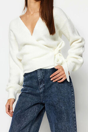 Kadın Moda Şık Regular V Yaka Regular Yumuşak Dokulu V Yaka Triko Hırka