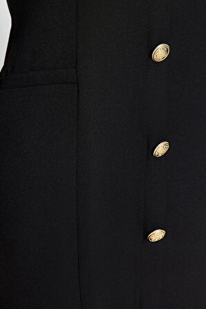 Yeni Regular Gündüz Gece Finike Dokuma Bisiklet Yaka Uzun Kol A-Line Mini Boy Elbise