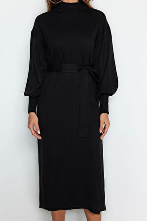 Yeni Regular Casual Günlük Tek Plaka Dokuma Bisiklet Yaka Uzun Kol A-Line Maxi Boy Tesettür Elbise