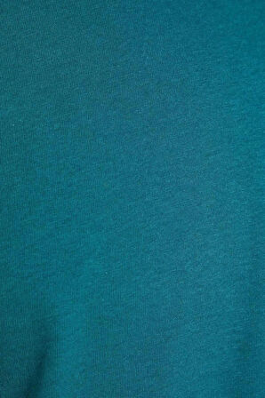 Yeni Sezon 2'li Paket Regular %100 Pamuk Bisiklet Yaka Uzun Kol Düz Desenli Günlük T-Shirt