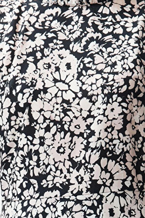 Yeni Regular Casual Günlük Moss Krep Dokuma Dik Yaka Kısa Kol A-Line Midi Boy Elbise