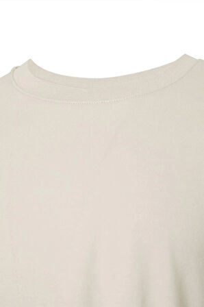 Yeni Sezon 2'li Paket Oversize %100 Pamuk Bisiklet Yaka Kısa Kol Düz Desenli Günlük T-Shirt