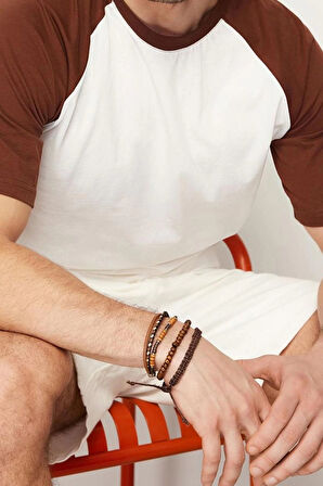 Yeni Sezon Regular %100 Pamuk Bisiklet Yaka Kısa Kol Renk Bloklu Desenli Günlük T-Shirt