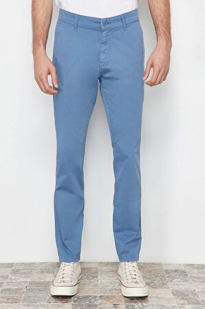 Erkek Yeni Moda Boru Paça Regular Boy Dokuma Slim Fit Chino Pantolon