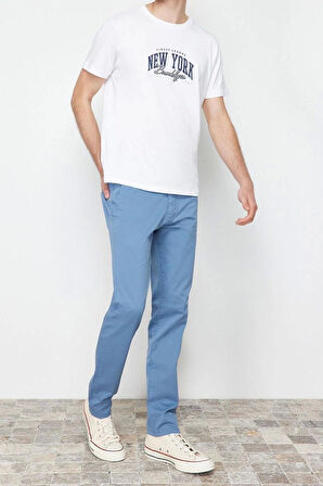 Erkek Yeni Moda Boru Paça Regular Boy Dokuma Slim Fit Chino Pantolon