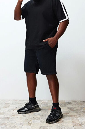 Yeni Sezon Rahat Pamuklu Bisiklet Yaka Kısa Kol Slogan Desenli Günlük Büyük Beden T-Shirt