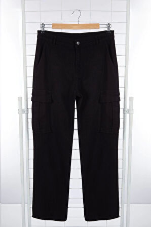 Erkek Yeni Moda Boru Paça Regular Boy Dokuma Erkek Kargo Cepli Baggy Pantolon