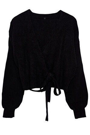 Kadın Moda Şık Regular V Yaka Regular Yumuşak Dokulu V Yaka Triko Hırka