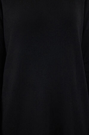 Kadın Moda Şık Maxi Boy Dik Yaka Regular Triko Premium İplik Özel İplik Elbise