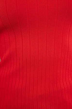 Kadın Moda Şık Bisiklet Yaka Standart Kol Regular Basic Triko Kazak