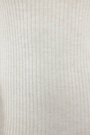 Kadın Moda Şık Maxi Boy V Yaka Regular Triko Yünlü Basic Elbise