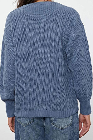 Kadın Moda Şık Regular V Yaka Regular Basic V Yaka Triko Hırka