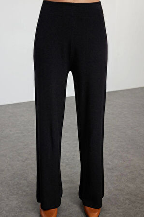 Kadın Moda Şık Regular Boy Uzun Kollu Midi Boy Triko Alt-Üst Takım