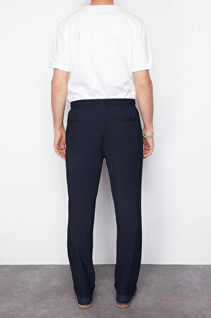 Erkek Yeni Moda Dar Paça Regular Boy Dokuma Slim Beli Lastikli Pantolon