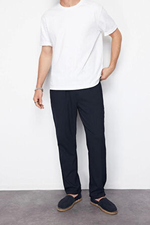 Erkek Yeni Moda Dar Paça Regular Boy Dokuma Slim Beli Lastikli Pantolon