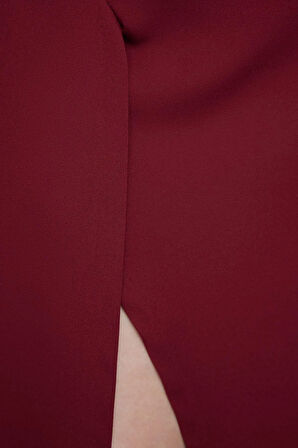 Yeni Fit Şık Abiye Gece Finike Dokuma Kare Yaka Askılı Kol Bodycone Maxi Boy Büyük Beden Elbise