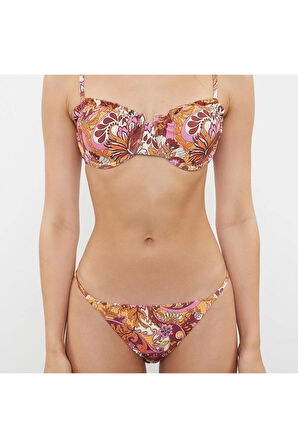 Yeni Puantiyeli Balconette Normal Bel Brief Puantiyeli Balconette Normal Bel Bikini Takımı