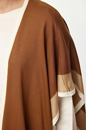 Kadın Moda Şık Regular Boy Bisiklet Yaka Regular Triko Basic Atkılı Elbise