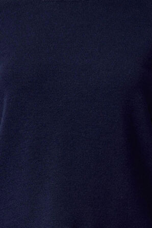 Kadın Moda Şık Bisiklet Yaka Standart Kol Regular Basic Triko Kazak