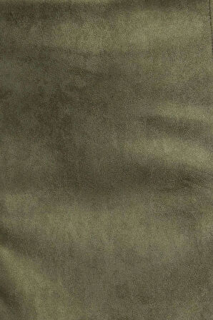 Kadın Moda Stil Mini Astarsız Dokuma Süet Kumaş A-line Mini Boy Etek