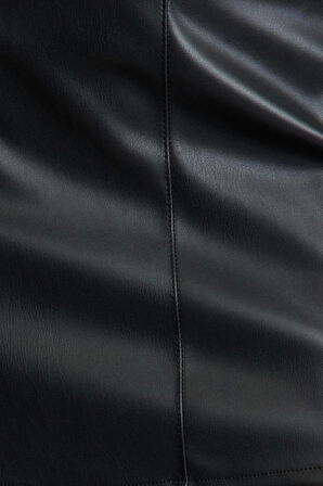 Kadın Moda Stil Mini Astarsız Örme A Line Çan Kesim Mini Etek