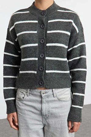 Kadın Moda Şık Regular Bisiklet Yaka Regular Yumuşak Dokulu 2li Paket Triko Hırka