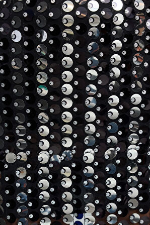 Kadın Moda Stil Mini Astarlı Örme Büyük Payetli Örme Mini Etek