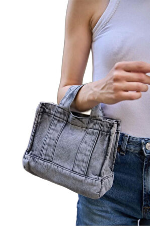Kadın Denim Çapraz Askılı Mini Çanta Günlük Kullanım için Şık Tasarım Uzun Ömürlü Mükemmel Uyum