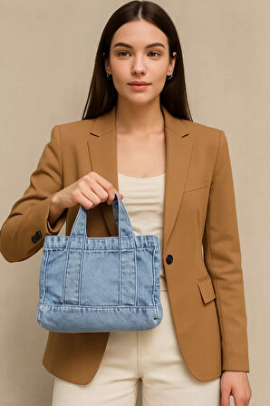Kadın Denim Çapraz Askılı Mini Çanta Günlük Kullanım için Şık Tasarım Uzun Ömürlü Mükemmel Uyum