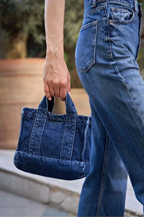 Kadın Denim Çapraz Askılı Mini Çanta Günlük Kullanım için Şık Tasarım Uzun Ömürlü Mükemmel Uyum