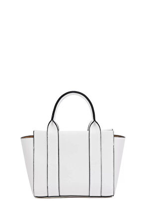 Kadın Mini Tote Vegan Deri El Çantası Gold Toka Günlük ve İş Trend Tasarım Modern Stil Mükemmel Uyum