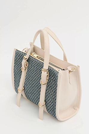 Kadın Örgü Dokulu Mini Çanta Vegan Deri Şehir Ve Seyahat Kullanımı Kaliteli İşçilik Şık Görünüm