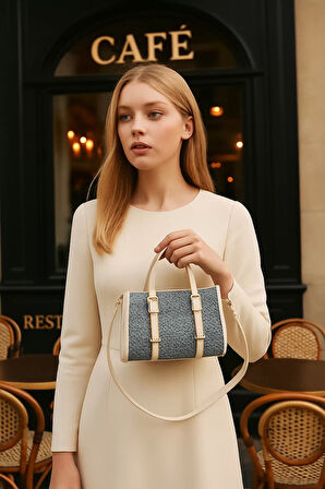 Kadın Örgü Dokulu Mini Çanta Vegan Deri Şehir Ve Seyahat Kullanımı Kaliteli İşçilik Şık Görünüm