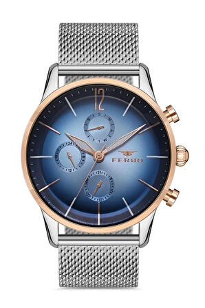 Gümüş Hasır Kordon Erkek Kol Saati FM11039C-E3