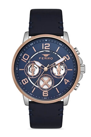 Lacivert Deri Kordon Erkek Kol Saati FM11146B-E3