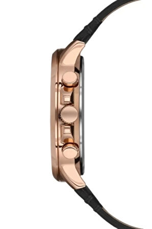 Siyah Deri Kordon Erkek Kol Saati FM11146B-R