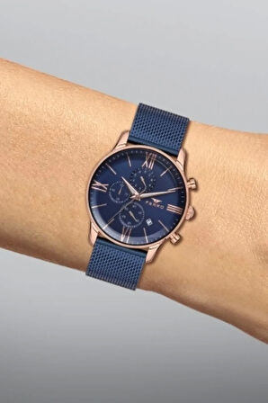 Lacivert Hasır Kordon Erkek Kol Saati FM11188C-T